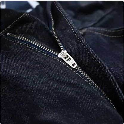 Women's Denim Jacket with Hemming Sleeves and Trousers WEM Support (www.WEM.support)