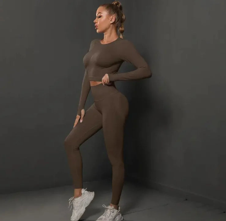 Knitted Yoga Pants Suit WEM Support (www.WEM.support)