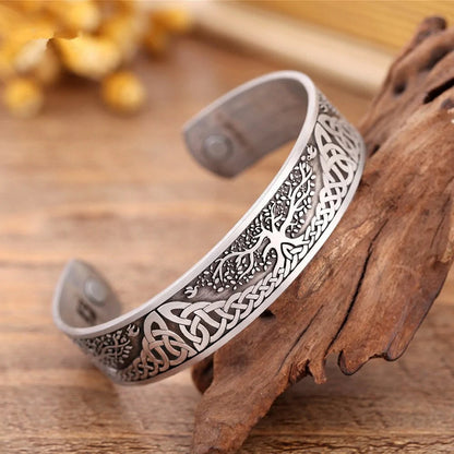 Life Tree Engraved Ankle Bracelet WEM Support (www.WEM.support)