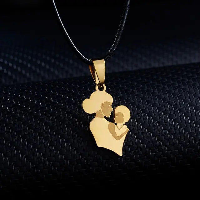 Mama Letter Pendant Necklace WEM Support (www.WEM.support)