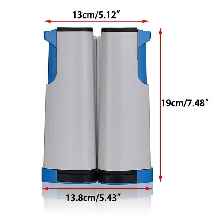 Einfach zu installierendes einziehbares Tischtennisnetz WEM Support (www.WEM.support)