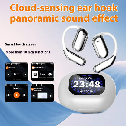 LED Display Ear-mounted OWS Bluetooth Headset HejK.com