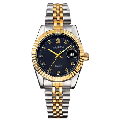 Women's Waterproof Gold-Tone Watch WEM Support (www.WEM.support)