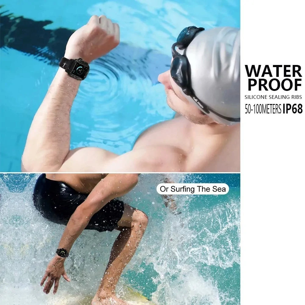 Waterproof Box Case Strap For Apple Watch WEM Support (www.WEM.support)