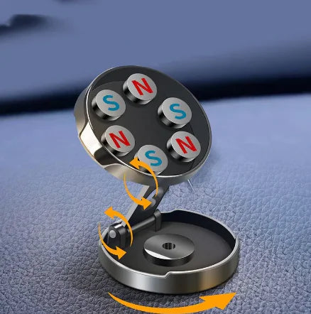 Magnetic Rotating Car Phone Holder with Height Adjustment WEM Support (www.WEM.support)