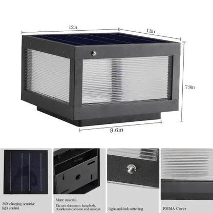 Solar Wall Light With Dimmable LEDs Unavailable Platforms- Temu WEM Support (www.WEM.support)