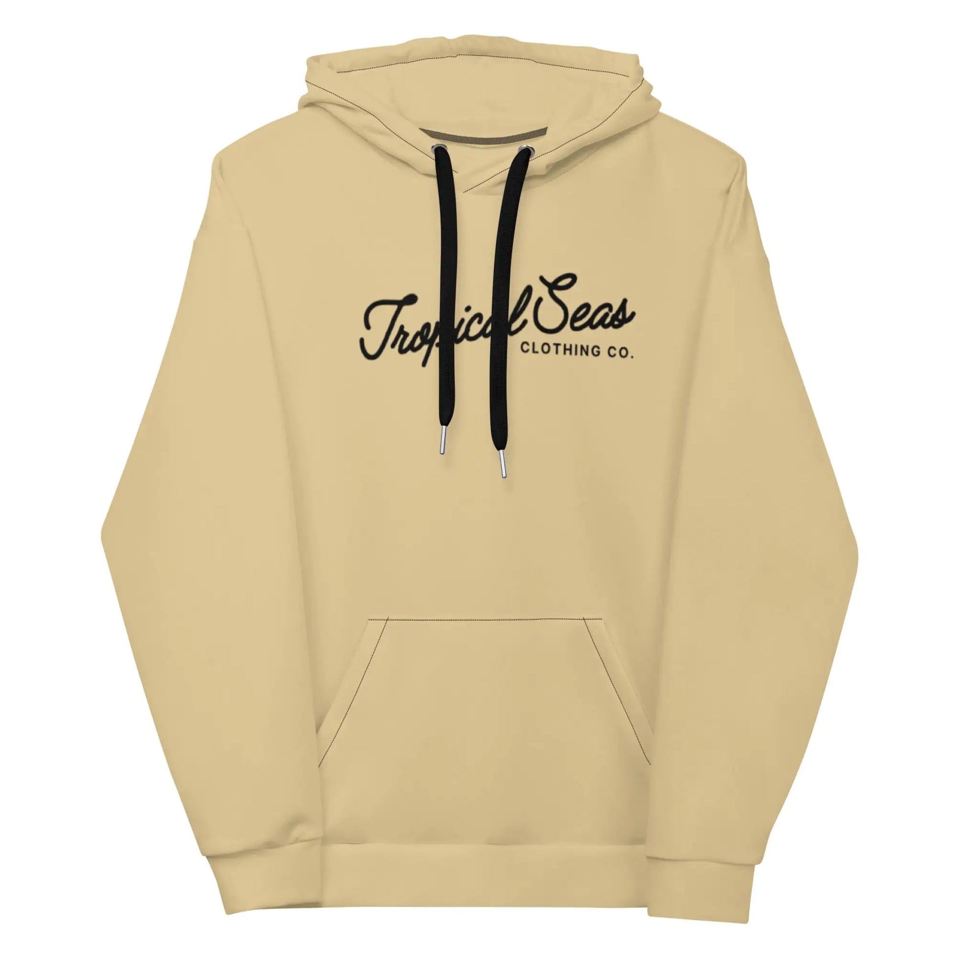 Beige Tropical Seas Hoodie WEM Support (www.WEM.support)