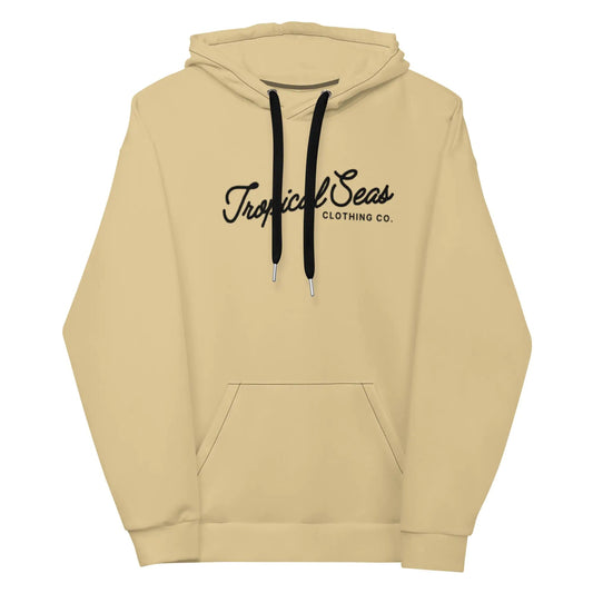 Beige Tropical Seas Hoodie WEM Support (www.WEM.support)