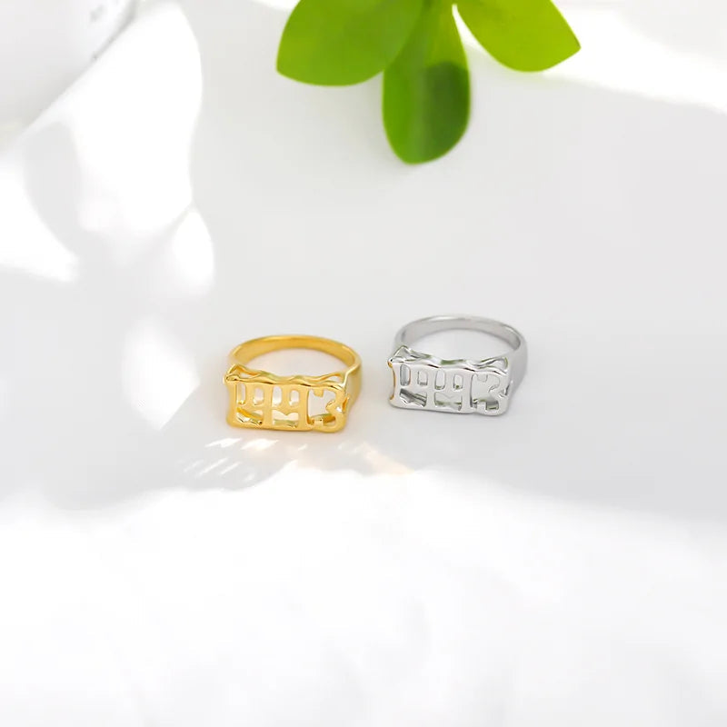 Stainless Steel Ring Year WEM Support (www.WEM.support)