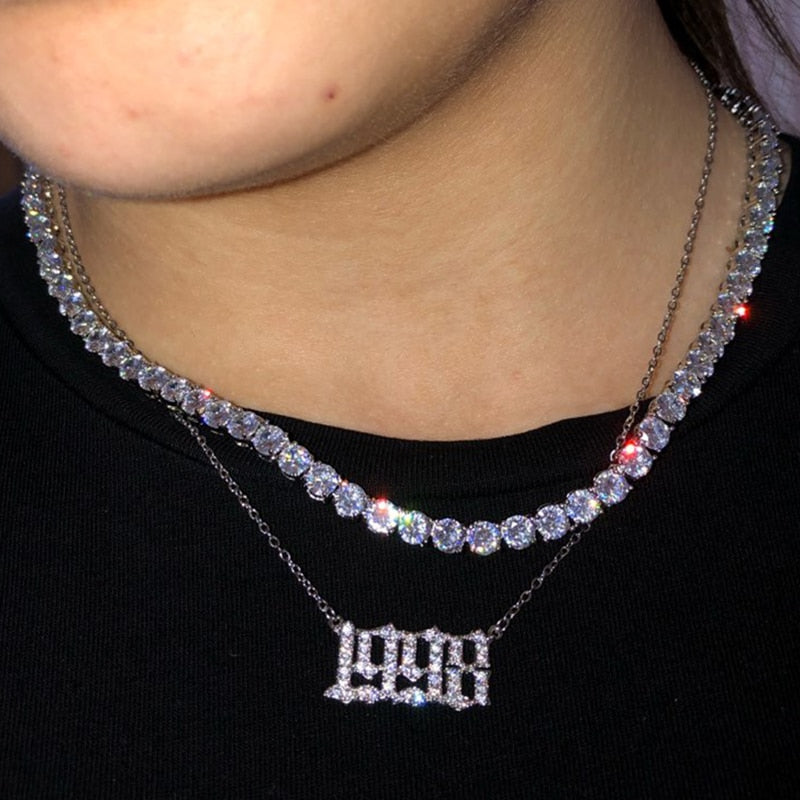 Birth Year Number Necklace WEM Support (www.WEM.support)