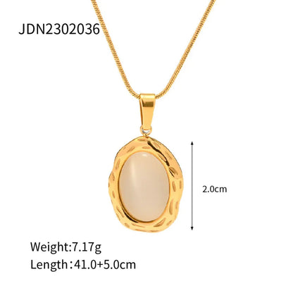 18K Cat Eye Pendant HejK.com