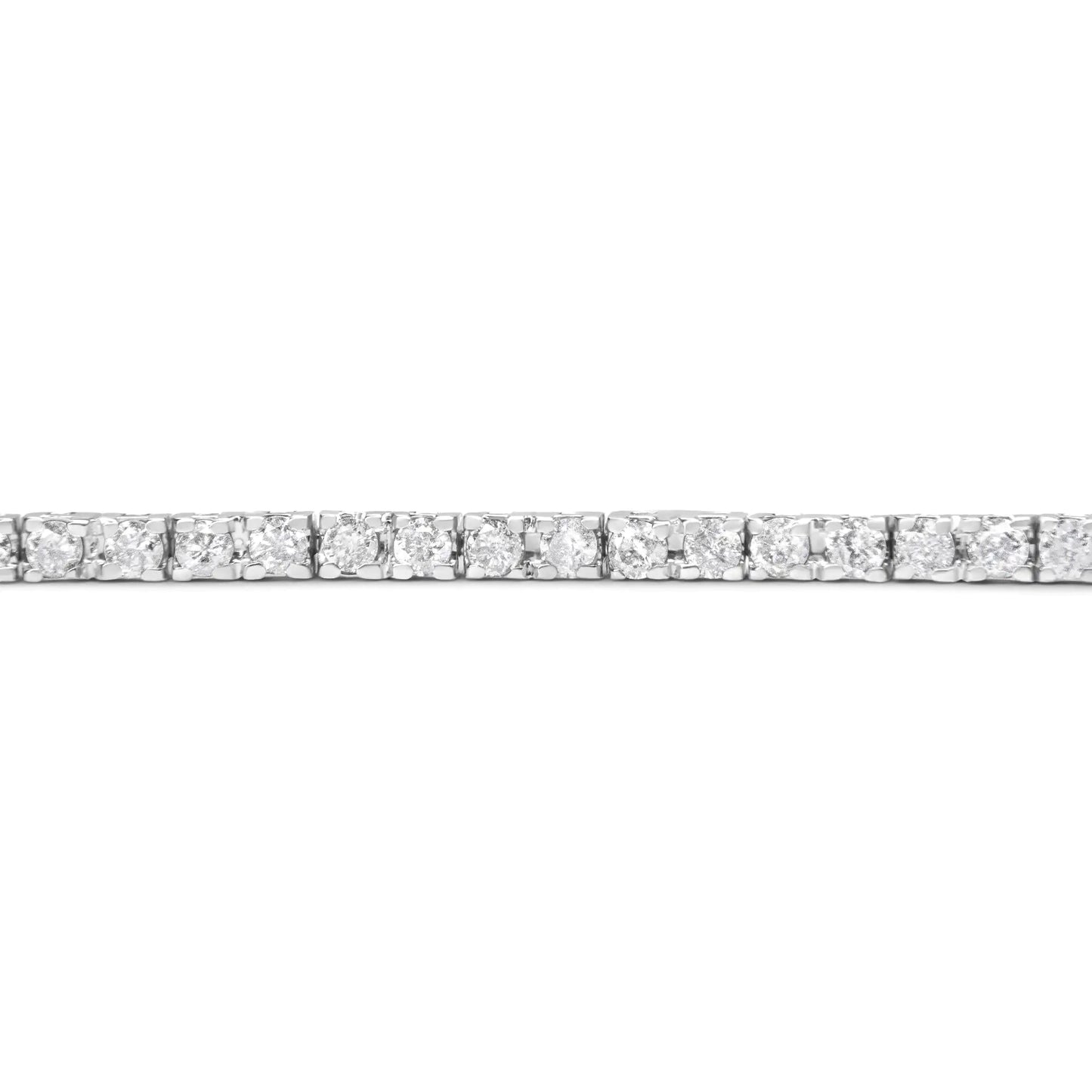 10K White Gold 2.0 Cttw Prong Set Round-Cut 7.25" Classic Lab Grown Diamond Tennis Bracelet (G-H Color, VS2-SI1 Clarity) WEM Support (www.WEM.support)