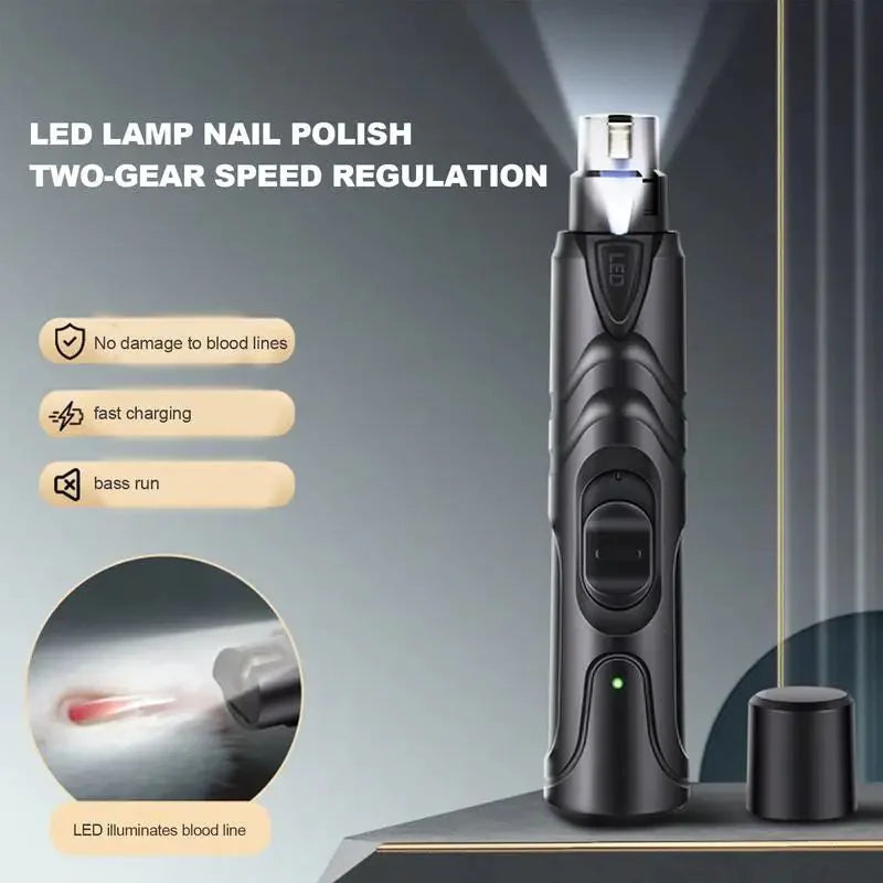 Rechargeable Lighted Dog Nail Grinder HejK.com