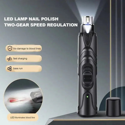 Rechargeable Lighted Dog Nail Grinder HejK.com