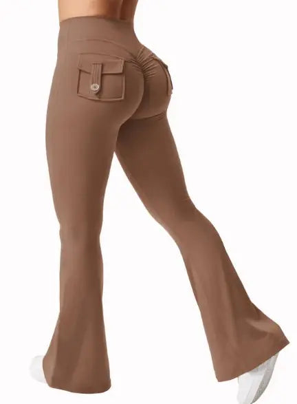 Wide Leg High Stretch Yoga Leggings WEM Support (www.WEM.support)