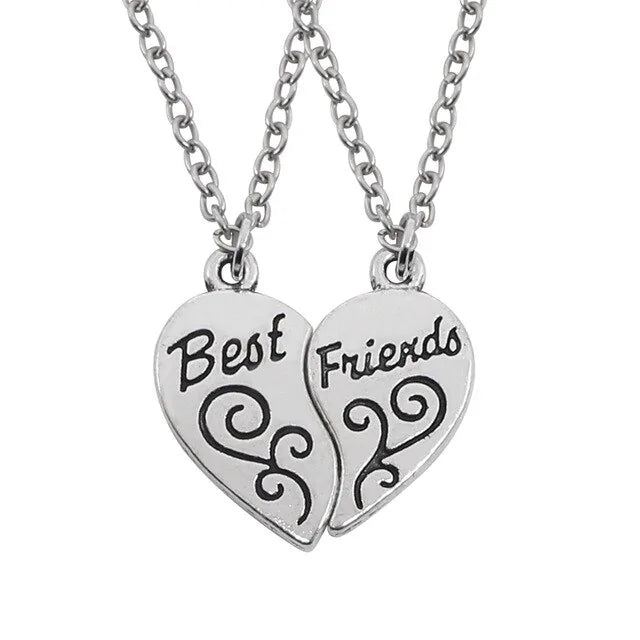 Star Moon Best Friend Pendant Necklace Set WEM Support (www.WEM.support)