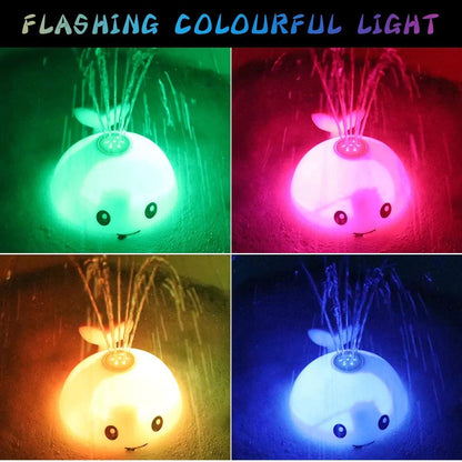 Bola de Banho Baleia Elétrica: Brinquedo de Chuveiro com Água, Luz e Música WEM Support (www.WEM.support)