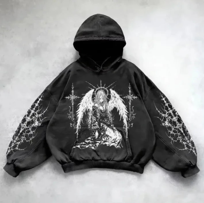 Washed Hooded Pullover WEM Support (www.WEM.support)