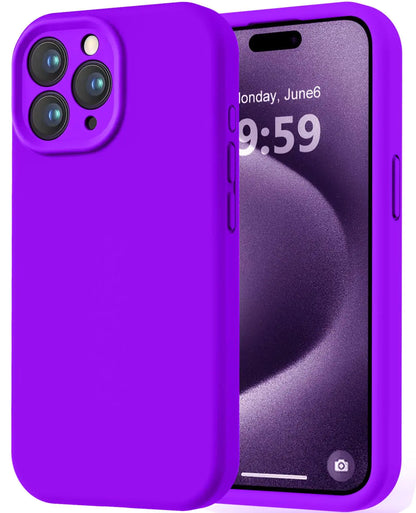 LOVE 3000 Designed for iPhone 14 Case, Premium Silicone with [Soft Anti-Scratch Microfiber Lining] Shockproof Protective Phone Case for Men Women Girls 6.1", Mint