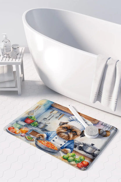 Brussels Griffon The Chef Memory Foam Kitchen Mat WEM Support (www.WEM.support)