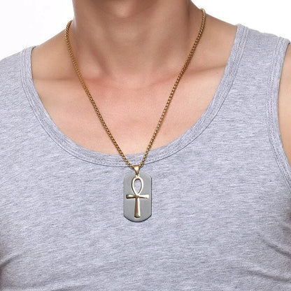 Removable Ankh Cross Necklace WEM Support (www.WEM.support)