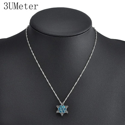 Snowflake Charm Necklace Set WEM Support (www.WEM.support)