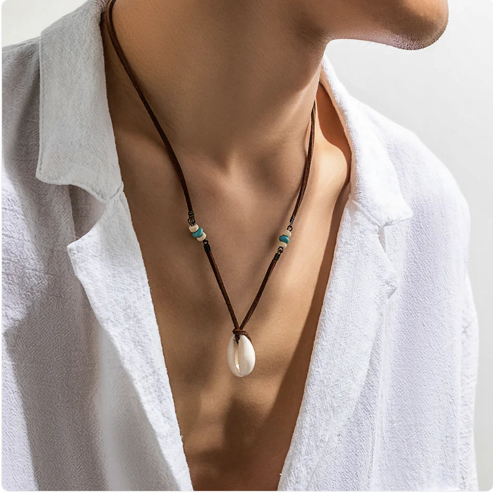 Velvet Shell Pendant Necklace WEM Support (www.WEM.support)