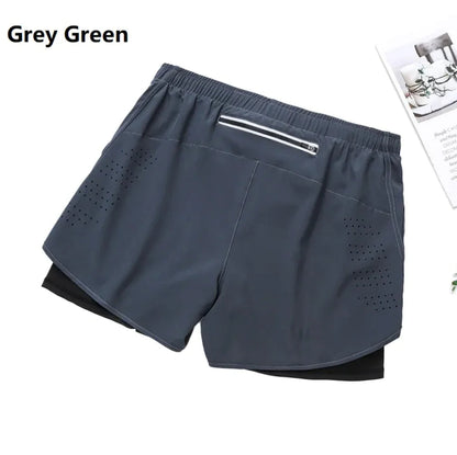 Men's Double-Layer Sports Shorts HejK.com