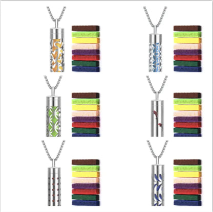 316L Stainless Steel Perfume Oil Diffuser Necklace WEM Support (www.WEM.support)