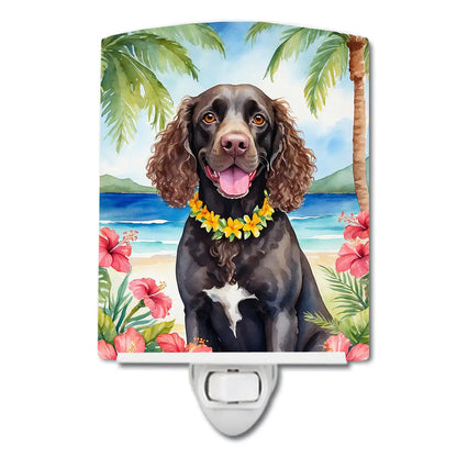 American Water Spaniel Luau Ceramic Night Light WEM Support (www.WEM.support)