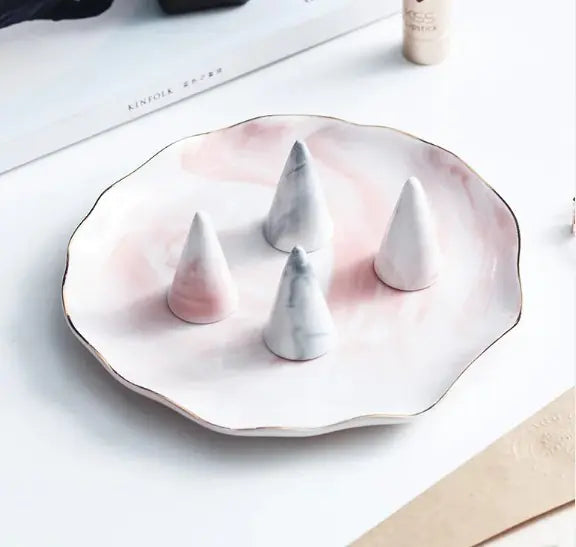 Marble Stand Jewelry Tray WEM Support (www.WEM.support)