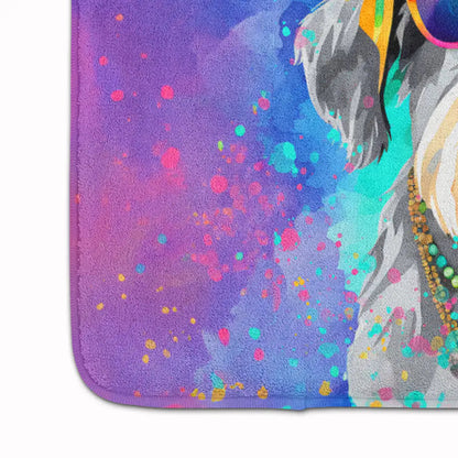 Schnauzer Hippie Dawg Memory Foam Kitchen Mat WEM Support (www.WEM.support)