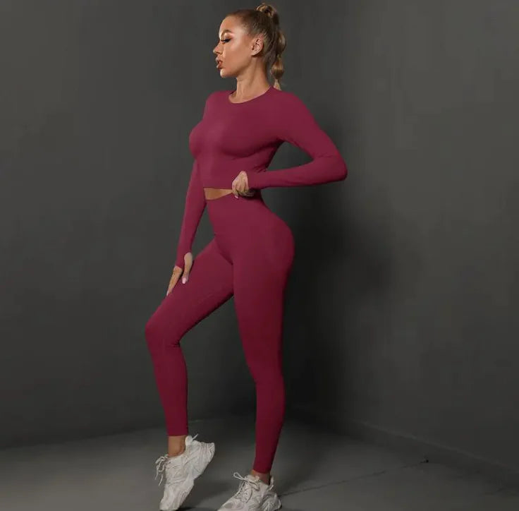 Knitted Yoga Pants Suit WEM Support (www.WEM.support)