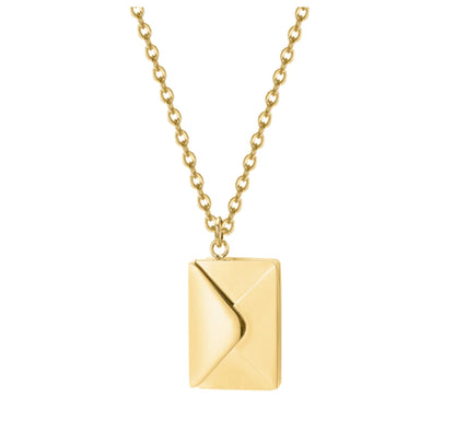 Love Letter Envelope Pendant Necklace WEM Support (www.WEM.support)