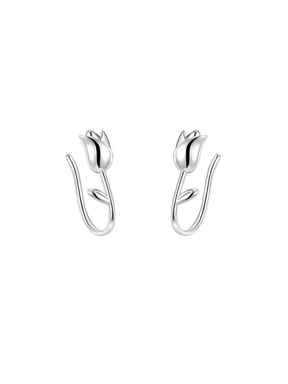 Irregular Liquid Metal Punk Hoop Earrings WEM Support (www.WEM.support)