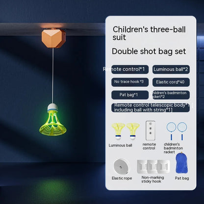 Badminton Racket Single Trainer with Automatic Rebound Swing WEM Support (www.WEM.support)