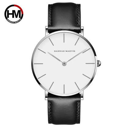 High-Quality Rose Gold Dial Leather Watch WEM Support (www.WEM.support)