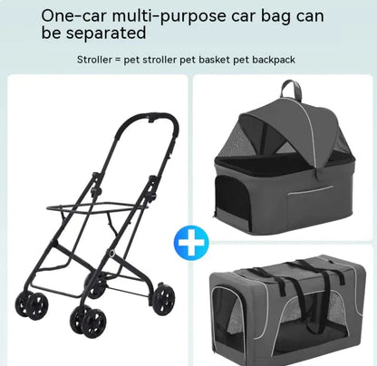 Small Dog Lightweight Folding Cat Dog Trolley WEM Support (www.WEM.support)