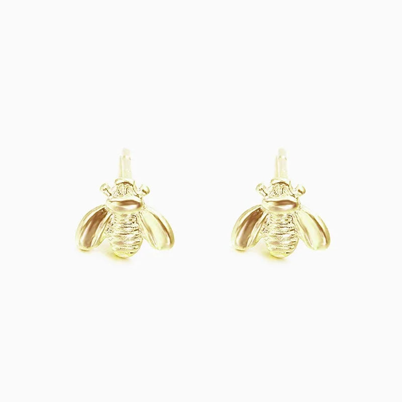 Minimal Bee Earrings WEM Support (www.WEM.support)