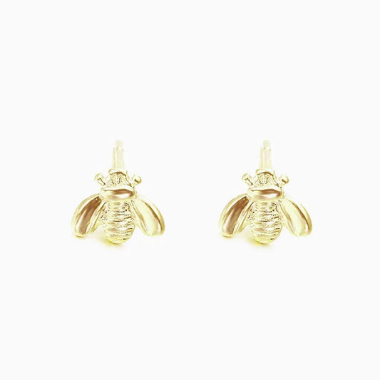 Minimal Bee Earrings WEM Support (www.WEM.support)