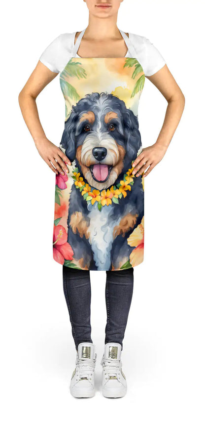 Bernedoodle Luau Apron WEM Support (www.WEM.support)
