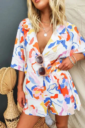 European And American Spring And Summer Lapel Casual Multi-color Suit WEM Support (www.WEM.support)