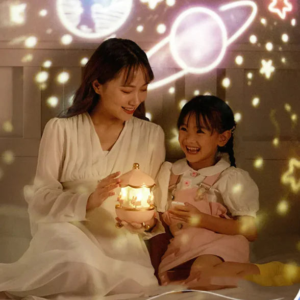 Projetor Musical Giratório de Coelho WEM Support (www.WEM.support)