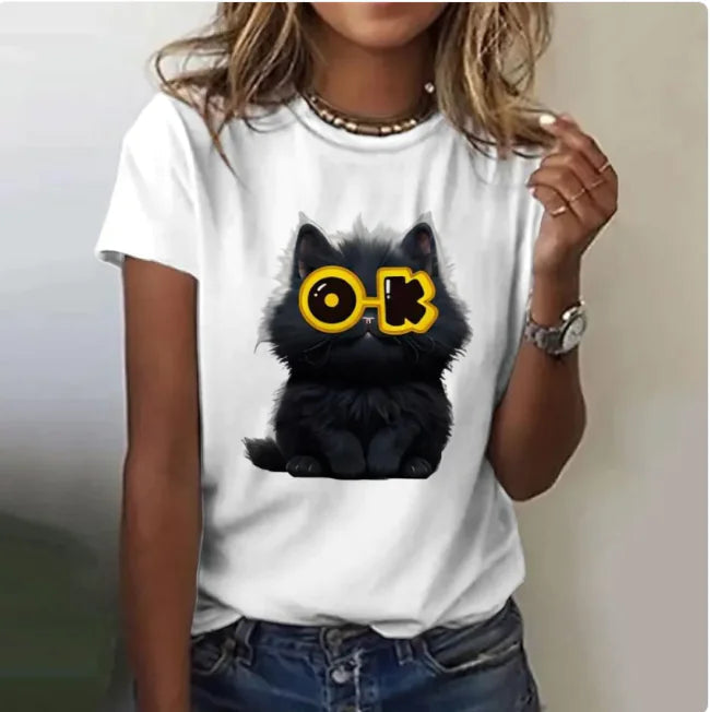 Animal Print Loose-Fit T-Shirt WEM Support (www.WEM.support)