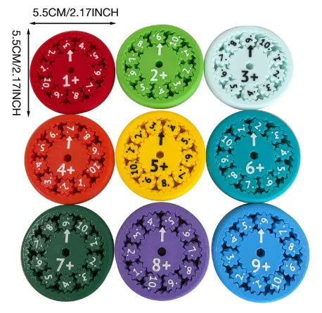 Math Fidget Spinner Puzzle Toy WEM Support (www.WEM.support)