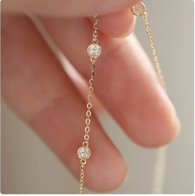 925 Sterling Silver Gold-Plated Bracelet WEM Support (www.WEM.support)