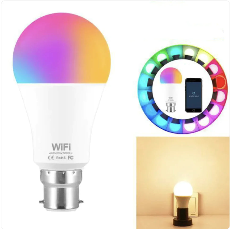15W WiFi Smart RGB LED Light Bulb WEM Support (www.WEM.support)