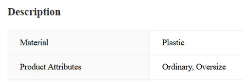 A white, minimalist-style Chinese vase made of resin, with a description that includes the material 'Plastic' and an attribute ' Ordinary, Oversize'. The image shows the vase with a clean and sleek design.