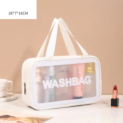 Transparent Makeup and Wash Bag Set WEM Support (www.WEM.support)