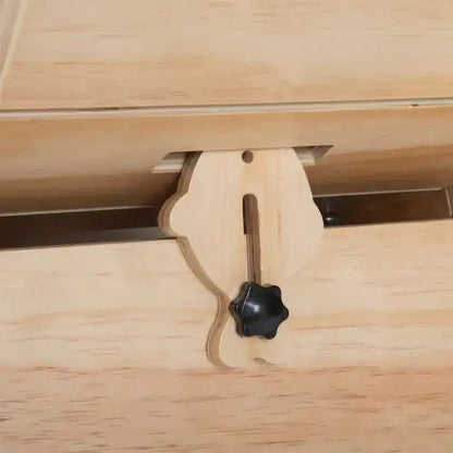 The Large Cat Running Wheel Is Suitable For Indoor Cats, Sturdy, Quiet And Lightweight, With Natural Wood Color WEM Support (www.WEM.support)